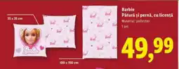 Lidl Barbie Pătură şi pernă, cu licență Ofertă