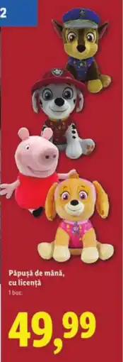 Lidl Păpuşă de mână, cu licenţă Ofertă