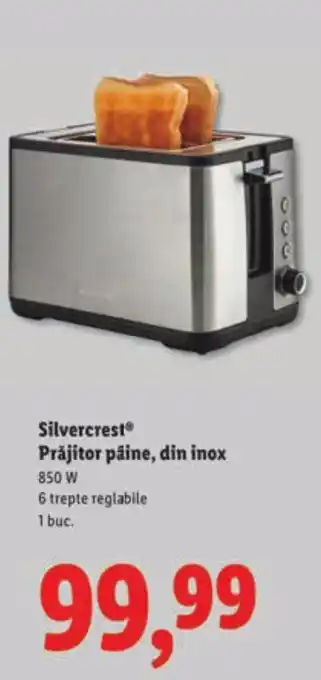 Silvercrest Prăjitor pâine, din inox