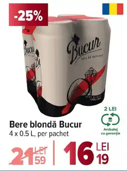 Carrefour Bere blondă Bucur Ofertă