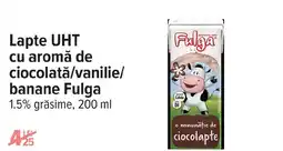 Carrefour Lapte UHT cu aromă de ciocolată/vanilie/ banane Fulga Ofertă