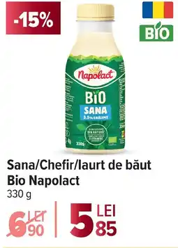 Carrefour Sana/Chefir/laurt de băut Bio Napolact Ofertă