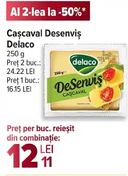 Carrefour Cascaval Desenvis Delaco Ofertă