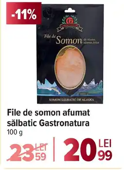 Carrefour File de somon afumat sălbatic Gastronatura Ofertă