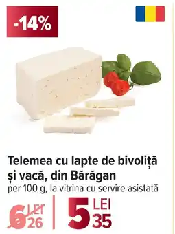 Carrefour Telemea cu lapte de bivoliță şi vacă, din Bărăgan Ofertă