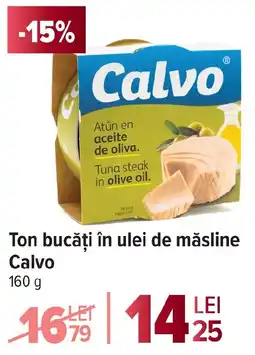 Carrefour Ton bucăți în ulei de măsline Calvo Ofertă
