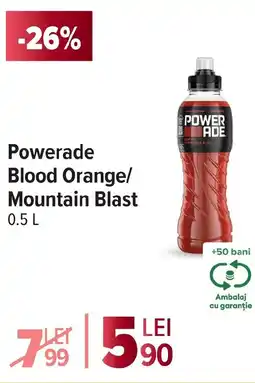 Carrefour Powerade Blood Orange/ Mountain Blast Ofertă
