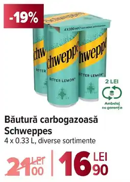 Carrefour Băutură carbogazoasă Schweppes Ofertă