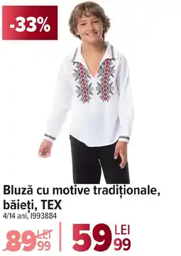 Carrefour Bluză cu motive tradiţionale, băieţi, TEX Ofertă