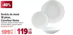 Carrefour Seviciu de masă 18 piese, Carrefour Home Ofertă