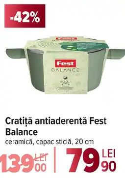Carrefour Cratiţă antiaderentă Fest Balance Ofertă