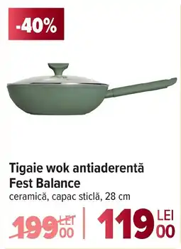 Carrefour Tigaie wok antiaderentă Fest Balance Ofertă