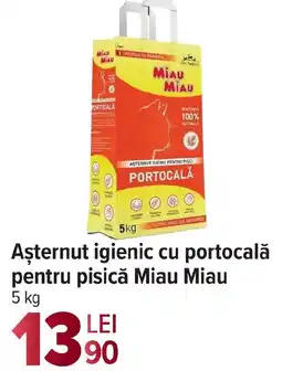 Carrefour Aşternut igienic cu portocală pentru pisică Miau Miau Ofertă