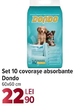 Carrefour Set 10 covorase absorbante Dondo Ofertă