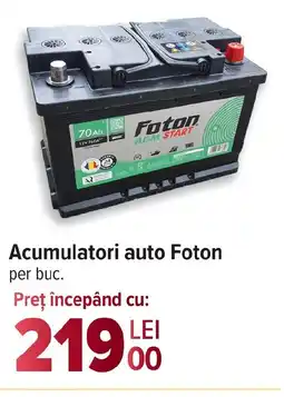 Carrefour Acumulatori auto Foton Ofertă