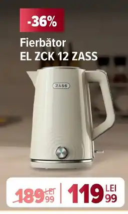 Carrefour Fierbător EL ZCK 12 ZASS Ofertă