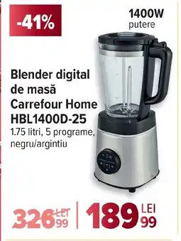 Carrefour Blender digital de masă Carrefour Home HBL1400D-25 Ofertă