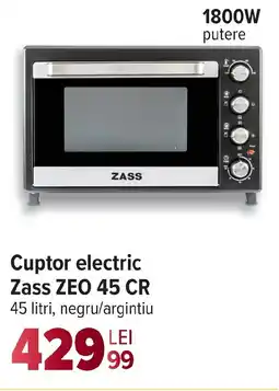 Carrefour Cuptor electric Zass ZEO 45 CR Ofertă
