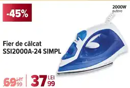 Carrefour Fier de călcat SSI2000A-24 SIMPL Ofertă