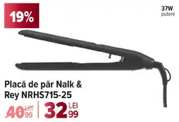 Carrefour Placă de păr Nalk & Rey NRHS715-25 Ofertă