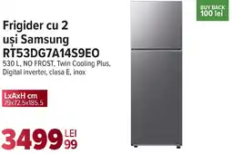 Carrefour Frigider cu 2 uşi Samsung RT53DG7A14S9E0 Ofertă