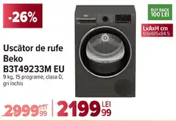 Carrefour Uscător de rufe Beko B3T49233M EU Ofertă