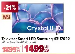Carrefour Televizor Smart LED Samsung 43U7022 Ofertă