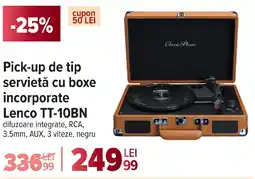 Carrefour Pick-up de tip servietă cu boxe incorporate Lenco TT-10BN Ofertă