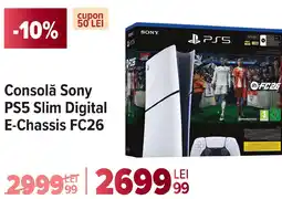 Carrefour Consolǎ Sony PS5 Slim Digital E-Chassis FC26 Ofertă