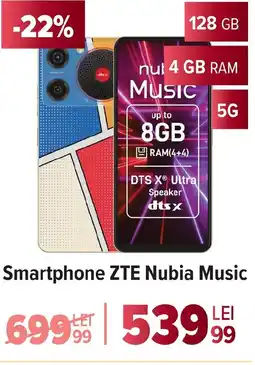 Carrefour Smartphone ZTE Nubia Music Ofertă