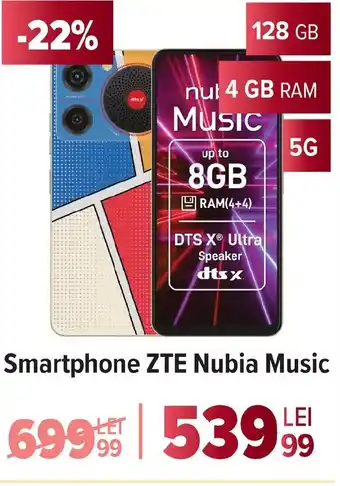 Carrefour Smartphone ZTE Nubia Music Ofertă