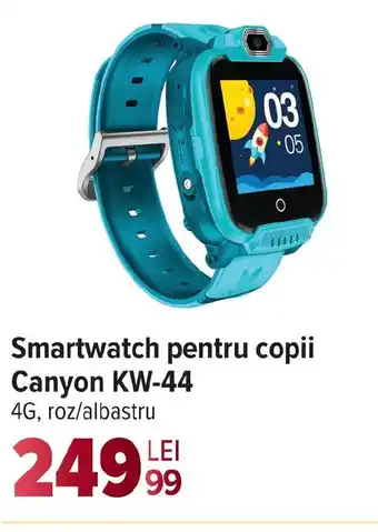 Carrefour Smartwatch pentru copii Canyon KW-44 Ofertă