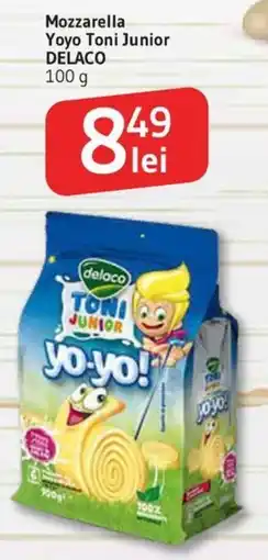 Supeco Mozzarella Yoyo Toni Junior DELACO Ofertă