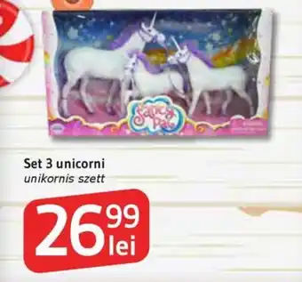 Supeco Set 3 unicorni Ofertă