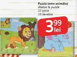 Supeco Puzzle lemn animǎluţ Ofertă