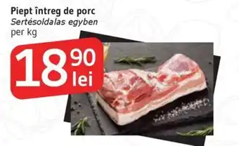 Piept întreg de porc
