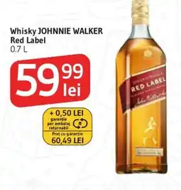 Supeco Whisky JOHNNIE WALKER Red Label Ofertă