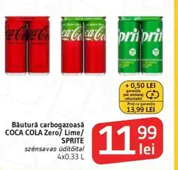 Supeco Băutură carbogazoasă COCA COLA Zero/ Lime/SPRITE Ofertă
