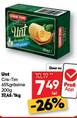 PROFI Unt Cris-Tim 65%grăsime Ofertă