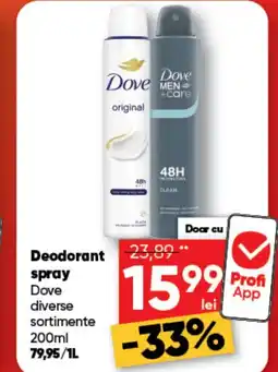 PROFI Deodorant spray Dove Ofertă