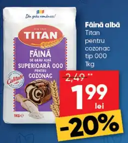 PROFI Făină albă Titan pentru cozonac tip 000 Ofertă