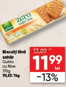 PROFI Biscuiți fără zahăr Gullón cu fibre Ofertă