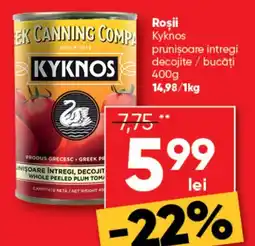 PROFI Roșii kyknos prunişoare intregi decojite / bucăți Ofertă