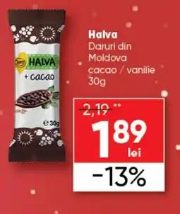 PROFI Halva Daruri din Moldova cacao / vanilie Ofertă