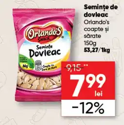 PROFI Semințe de dovleac Orlando's coapte și sǎrate Ofertă