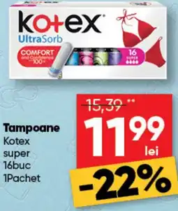 PROFI Tampoane Kotex super Ofertă