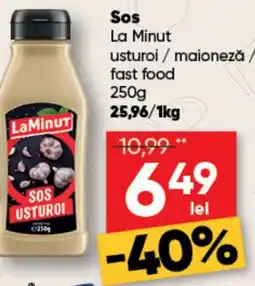 PROFI Sos La Minut usturoi / maionezǎ / fast food Ofertă
