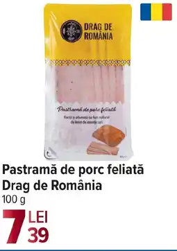 Carrefour Market Pastramă de porc feliată Drag de România Ofertă