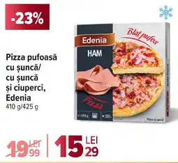 Carrefour Market Pizza pufoasă cu șuncă/ cu șuncă şi ciuperci, Edenia Ofertă