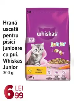 Carrefour Market Hrană uscată pentru pisici junioare cu pui, Whiskas Junior Ofertă